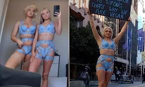 Vegan activist and OnlyFans star Tash Peterson responds to Melbourne  lingerie protest hate | Daily Mail Online