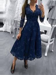 Hugedomains Com Shop For Over 300 000 Premium Domains Lace Evening Dresses Evening Dresses With Sleeves Navy Evening Dresses
