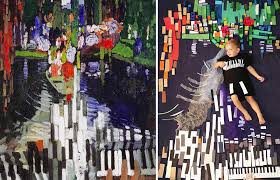 We Recreated Famous Paintings With Our Kids And Friends Bored Panda Once he'd learned a few tricks, he created his own.