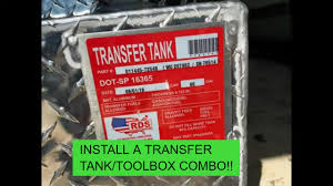 It is the user's responsibility to comply with local, state and. Rds Auxillary Fuel Tank Toolbox Combo Install 2019 Ford F250 Youtube