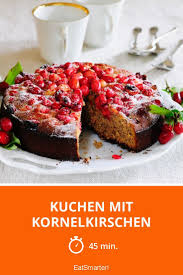 Kuchen Mit Kornelkirschen Rezept Rezepte Kuchen Lebensmittel Essen