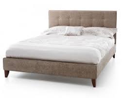 Chelsey Fudge Super Kingsize Bed Frame Fabric Upholstered Bed Upholstered Beds Fabric Bed Frame