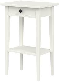 Hemnes bedside table 17 round. Ikea Hemnes Side Table With Drawer White Stained Amazon De Kuche Haushalt