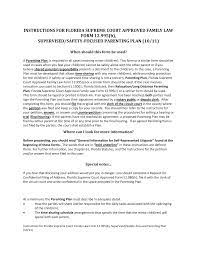 Plan, florida supreme court approved family law form (b) or a similar form should be used. 2