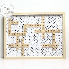 Check spelling or type a new query. Cadre Xl Bois Clair Scrabble Famille Idee Cadeau Originale Tata Bulle