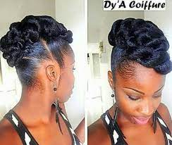 Side Mohawk By Dy A Coiffure Black Hair Updo Hairstyles Natural Hair Styles Natural Hair Updo