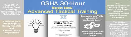 Check spelling or type a new query. Osha 30 Hour Morgan Safety Seminars
