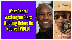 What Denzel Washington Plans On Doing Before He Retires