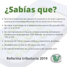 Economía & dinero congreso despacha la reforma tributaria y ley entrará en vigencia en marzo. Sabias Que Reforma Tributaria 2019 Cambios Importantes