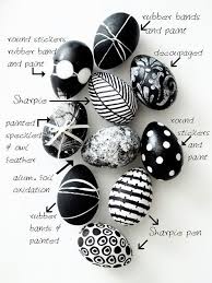 Black And White Easter Egg Idea Easter Eggs Easter Egg Decorating Easter Crafts