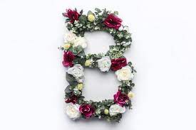 Download Flower Letter B Floral Monogram Free Photo For Free Flower Letters Letter B Floral Monogram