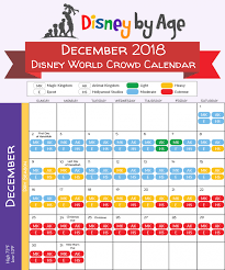 December 2018 Disney World Crowd Calendar Disney World Crowd Calendar Crowd Calendar Disney Crowds