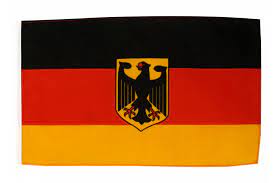 Der vorgänger der deutschlandfahne ist der reichsbanner des heiligen römischen reiches. Flagge Fahne Deutschland Mit Adler Mit Hohlsaum Flaggenfritze De