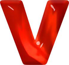 Presentation Alphabets Red Glass Letter V Free Printable Letters Printable Letters Alphabet