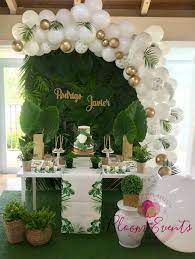 Tropical Baby Shower Party Ideas Photo 1 Of 4 Baby Shower Corsage Dinosaur Baby Shower Tropical Baby Shower