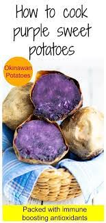 Perfectly Baked Okinawan Sweet Potato Recipe Okinawan Sweet Potato Sweet Potato Recipes Healthy Purple Sweet Potatoes