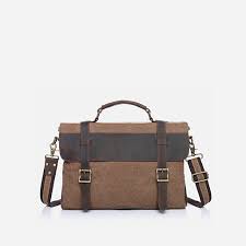 Notre sélection de sacs bandoulière femme, sacoches et besaces par des marques de qualité. Sacoche Besace Facon Cartable En Toile Et Cuir Veritable Sac Bandouliere