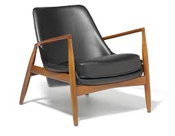 Maybe you would like to learn more about one of these? Ib Kofod Larsen Salen The Seal Easy Chair With Teak Frame Sides Back And Loose Seat Cushion Upholstered With Black Leather Auktionen Preisarchiv