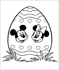 Mickey And Minnie Mouse Easter Egg For Coloring Coloring Pages Free Easter Coloring Pages Coloring Easter Eggs Easter Coloring Pages Printable
