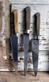 Collection Of 3 Large Antique Vintage Knives Carving Knives French Kitchen Knife Collection Kitchen Knives French Kitchen Decor French Kitchen