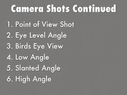 Where the camera is in relation to the person or object that the director wants us to focus on. Disney Camera Angles And Shots By Tarun Rayapati
