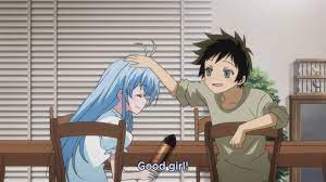 Anime headpat gif