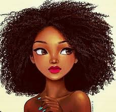 Big Hair Natural Hair Art Black Girl Art Hair Art