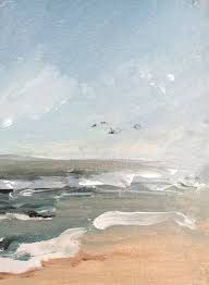 Coastal Art Abstract Ocean Painting Into The Etsy Abstract Ocean Painting Ocean Painting Coastal Art