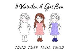 Der käuferschutz ist deine absicherung, wenn eine ware nicht ankommt, beschädigt ist oder nicht der beschreibung entspricht. Stickdatei Girl Applikation In Vier Grossen Und Drei Varianten