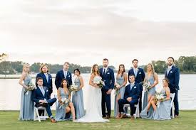 Bridal Party Photos Bridesmaids Style Lulus Bridesmaids Dresses Smokey Blue Bridesmaids Dre Yacht Club Wedding Bridal Party Photos Bridesmaids And Groomsmen