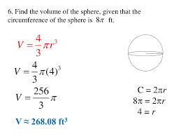 How do you calculate a sphere? Ppt Surface Area And Volume Of Spheres Section 4 9 Standard Mm2g4 Ab Powerpoint Presentation Id 2223891