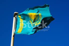 Kazakhstan's post independence flag is light blue, symbolizing the blue skies of the country and its hopes for the future. Kasachstan Flagge Stockfotos Freeimages Com