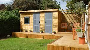 Look through pergola off shed pictures in different colors and styles and when you find. Garden Gym Shed With Pergola Decking Hd Wallasey Wirral Merseyside 2016 D K Joinery Wirral Youtube