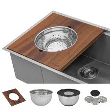 What do you dream of having? 33 Inch Workstation Two Tiered Ledge Kitchen Sink Undermount 16 Gauge Stainless Steel Ruvati Usa