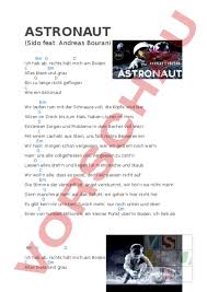 Arbeitsblatt Song Astronaut Mit Gitarrenbegleitung Musik Singen Lieder