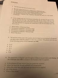 Section 11 contract act 1950. Questions 1 The Following Statements Are Incorrect Chegg Com