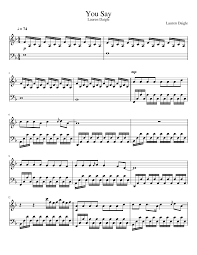 Maybe you would like to learn more about one of these? You Say Lauren Daigle Sheet Music For Piano Solo Musescore Com