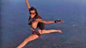 Roberta Mancino's naked skydiving and the top 10 weirdest stunts in the nude  - Mirror Online