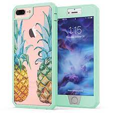 Blue + cool pineapple wallpaper for . Iphone 7 Plus Pineapple Case True Color Watercolor Pineapples Printed On Clear Back Heavy Duty Hybrid 9h Tempered Glass 360 Protection True Armor Series Mint Buy Online In Bermuda At Desertcart 41023396