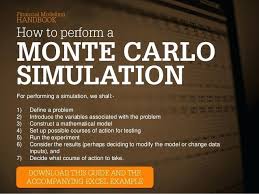 Monte Carlo Simulation Excel Example Basic Simulation Template Monte ...