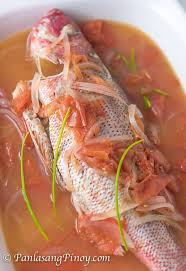 Kinamatisang Isda Red Snapper With Tomato Panlasang Pinoy Recipe Fish Recipes Red Snapper Filipino Recipes
