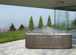 Portable hot tub includes cover. Pin By Rich S For The Home On Hot Tubs And Spas Hot Tub Fire Pit Grill Small Spaces