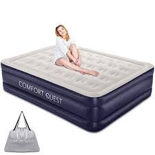 We did not find results for: Comfort Quest Queen Air Mattress With Built In Pump For Guest Inflatable Foldable Blow Up Bed For Camping Raised Elevated Double High Airbed Dark Blue Pricepulse
