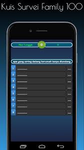 Apr 27, 2021 · kunci jawaban family 100 bot ica ica line terbaru 2020 kuis family 100 aplikasi di google play keren odillo bisa jawab soal matematika dari kak omesh family tv kuis indonesia tahun 2000 mana favoritmu kaskus 100 soal latihan bahasa inggris sd kelas 5 lengkap dengan kunci family 100 tersulit for android apk download. Kuis Survei Family 100 For Android Apk Download