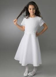 Pour baptème, première communion, filles d 'honneur ️. Soldes Robe Communion Courte Et Moderne Pour Jeune Fille