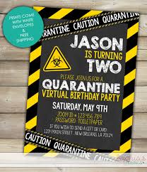 Template Free Quarantine Birthday Invitation Card Pin On Boy Birthday Invitations