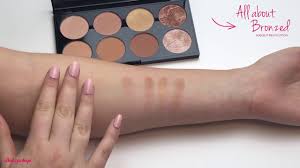 bronzed blush contour palette makeup