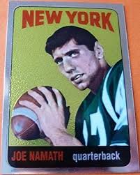 He is now known for his philanthropic efforts, founding the joe namath charitable foundation, which supports children's charities and neurological research, and also supporting the jupiter inlet lighthouse & museum. Amazon Com 2012 Topps Chrome Rookie Reprint Football Rookie Card 122 Joe Namath Collectibles Fine Art
