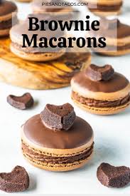 Brownie Macarons Recipe In 2020 Yummy Desserts Easy Baking Recipes Macaron Recipe