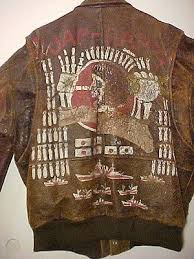 Vintage Usaaf Wwii Painted Leather Flight Bomber Jacket Dated 1943 Jap Happy 1545583805